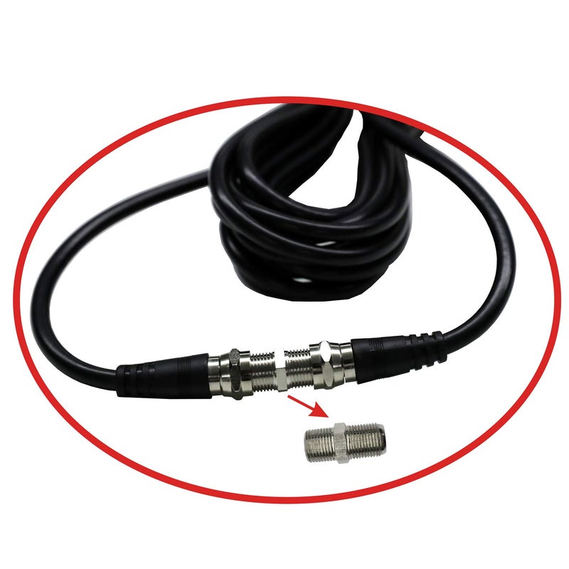 Chaowei TV Antenna Extension Coaxial Cable(15ft) with Coaxial Coupler,F Type Connector-Ideal for Digital TV Aerial, Satellite Cable Extension-15 Feet - Image 5